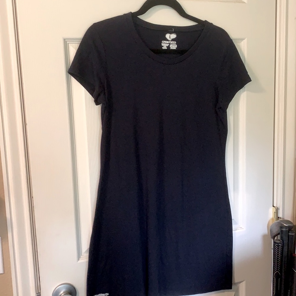 Fly As Me T-Shirt Dress, Navy Blue Made in the US